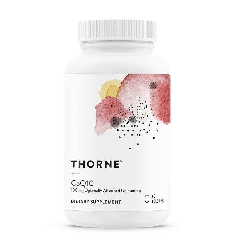 Thorne CoQ10 – 100mg Optimally Absorbed Ubiquinone | 60 Gelcaps