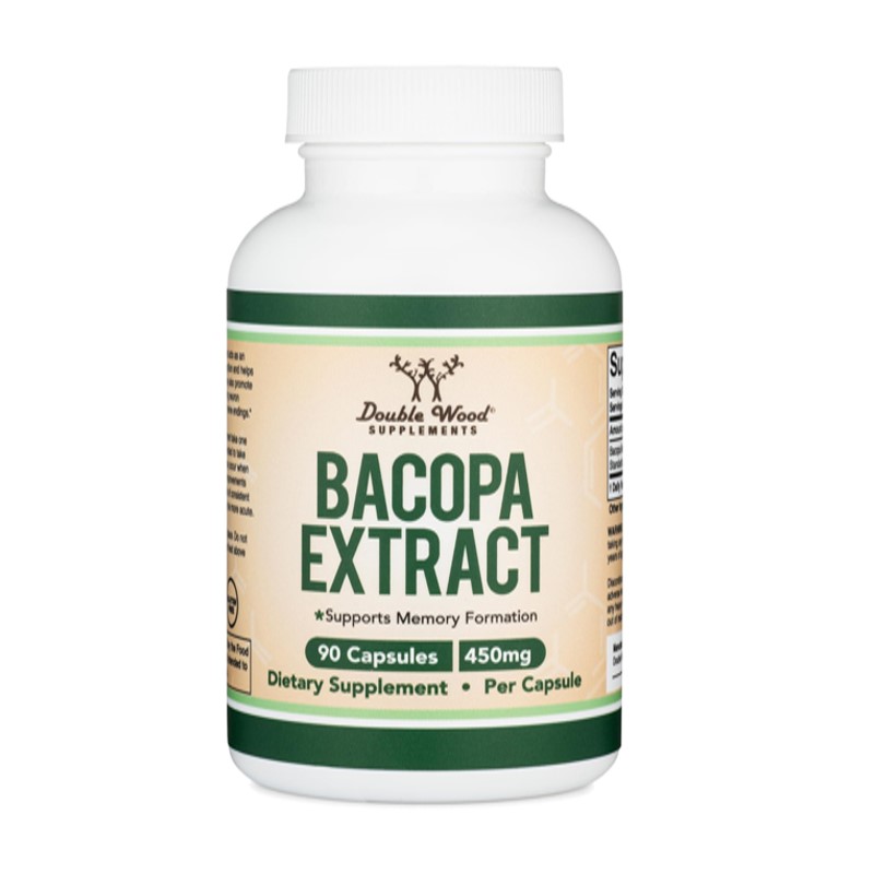 Double Wood Bacopa Extract | Suppoet Memory | 90 capsule | 450 mg