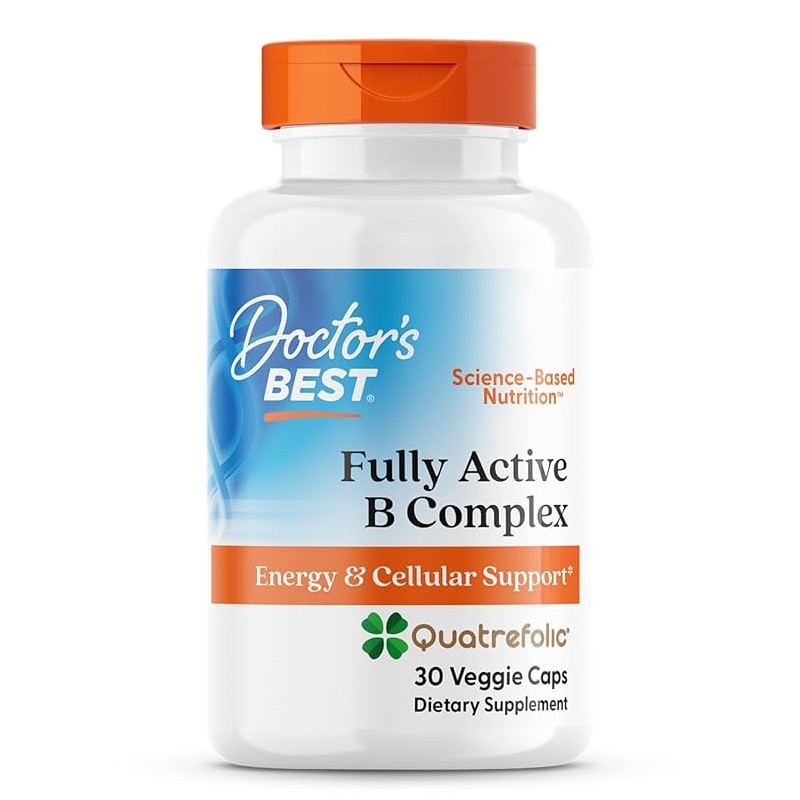 Doctor's Best Fully Active B-Complex – Energy & Cellular Support | 30 Veggie Capsule in Pakistan