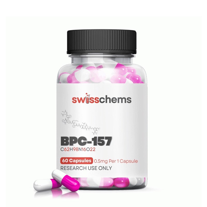 SwissChems BPC-157 – Advanced Research Peptide 60 Capsule 0.5mg