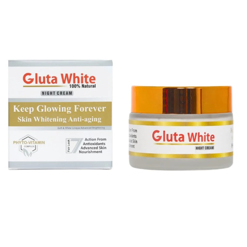 Gluta White Night Cream for Face Whitening & Brightening