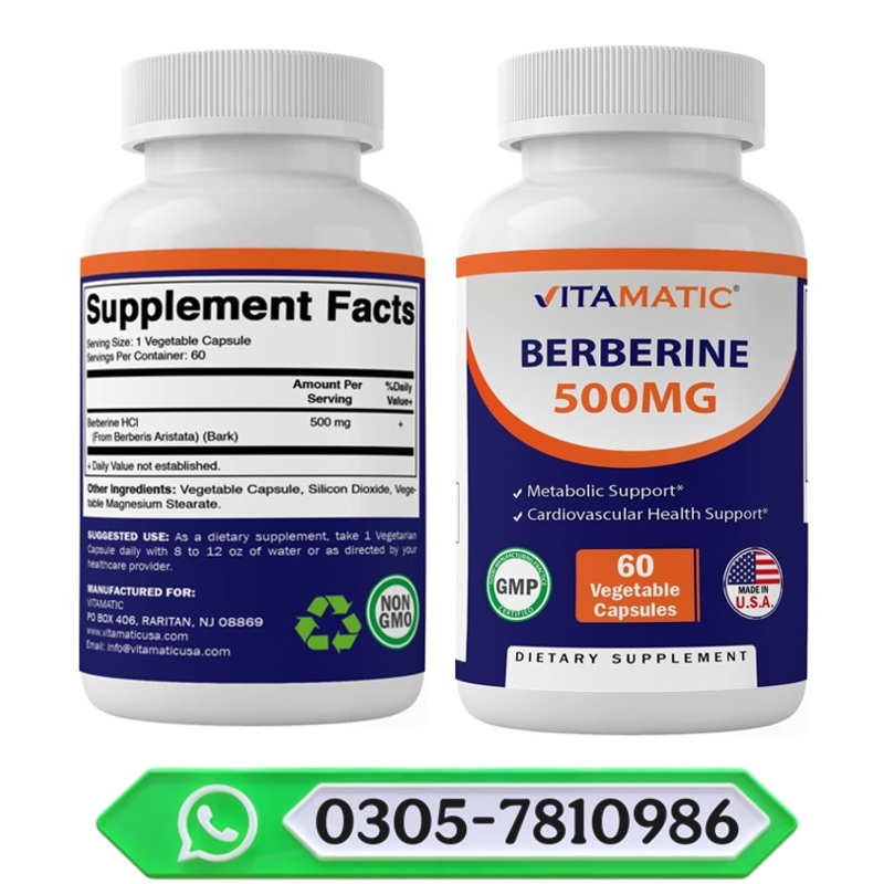Vitamatic Berberine 500 Mg Capsule in Pakistan