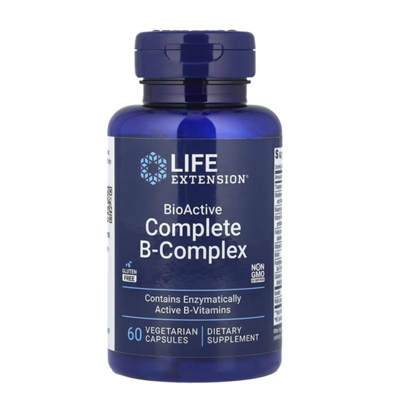 Life Extension BioActive Complete B-Complex – Enzymatically Active B-Vitamins | 60 Vegetarian Capsules in Pakistan