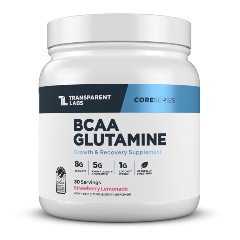 Transparent Labs Core Series Bcaa Glutamine – Growth & Recovery | Blue Raspberry